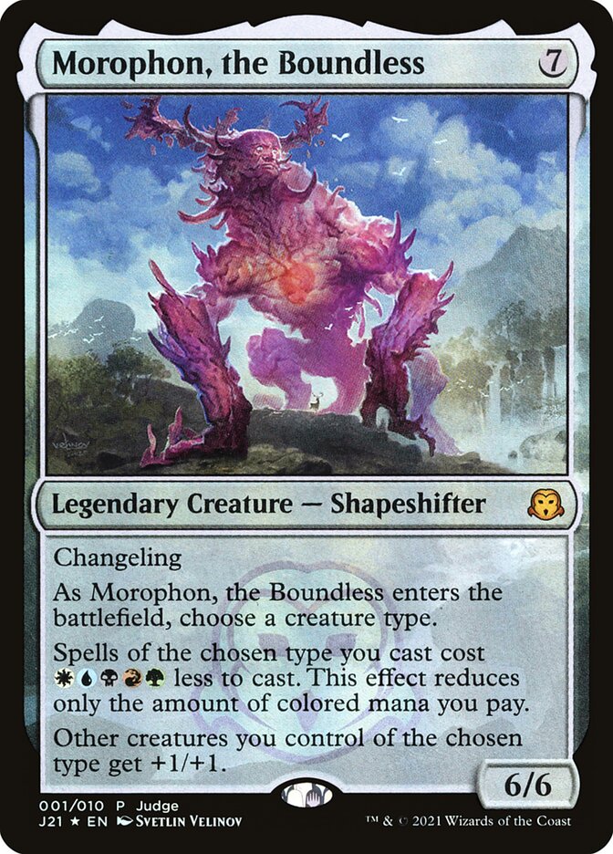 Morophon, the Boundless 1 (Judge Promos)  - Foil | Good Games Modbury