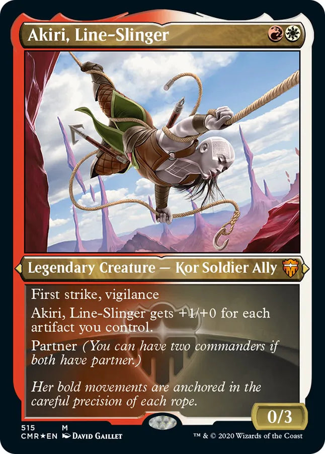 Akiri, Line Slinger 515 (Commander Legends)  - Etched Foil | Good Games Modbury
