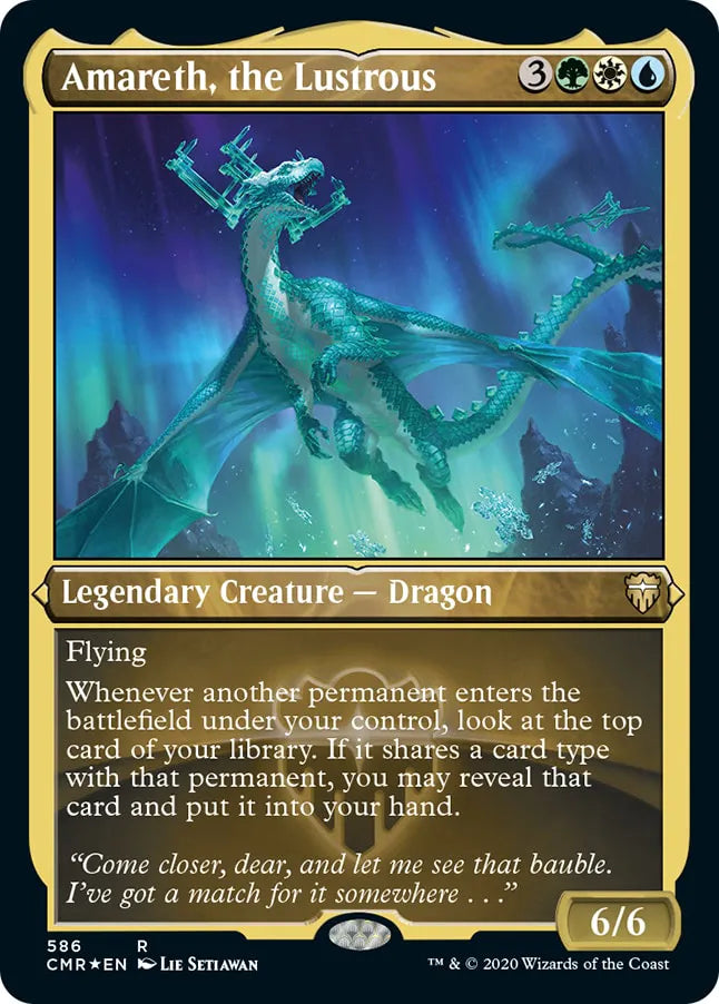 Amareth, the Lustrous 586 (Commander Legends)  - Etched Foil | Good Games Modbury