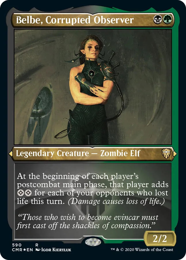 Belbe, Corrupted Observer 590 (Commander Legends)  - Etched Foil | Good Games Modbury