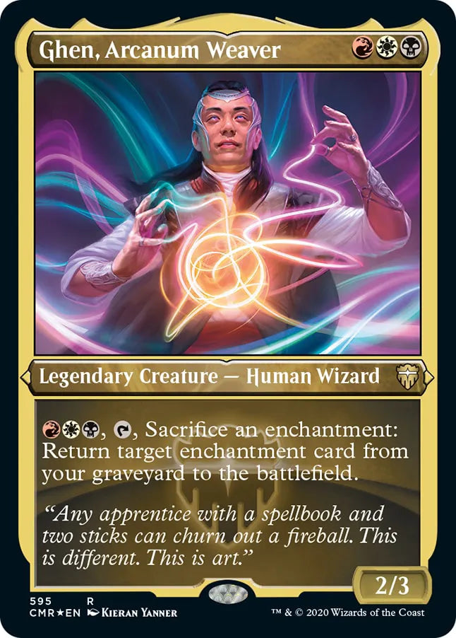 Ghen, Arcanum Weaver 595 (Commander Legends)  - Etched Foil | Good Games Modbury