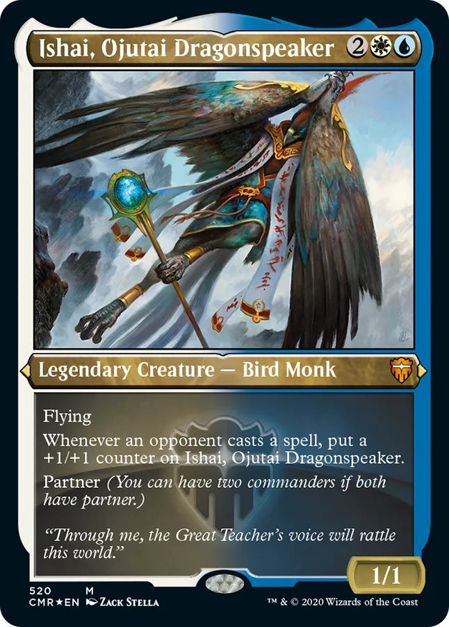 Ishai Ojutai, Dragonspeaker 520 (Commander Legends)  - Etched Foil | Good Games Modbury