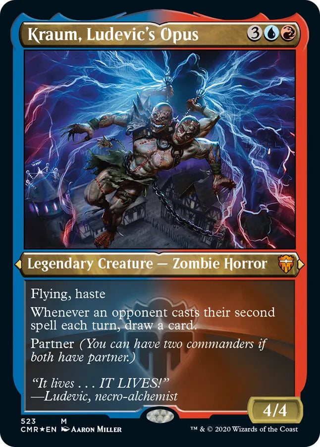 Kraum, Ludevic's Opus 523 (Commander Legends)  - Etched Foil | Good Games Modbury