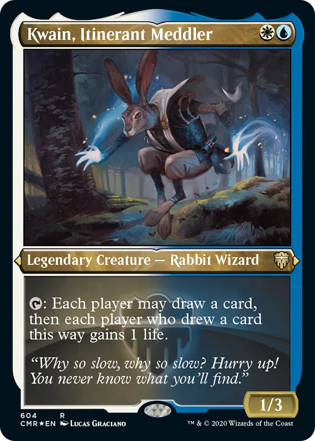 Kwain, Itinerant Meddler 604 (Commander Legends)  - Etched Foil | Good Games Modbury