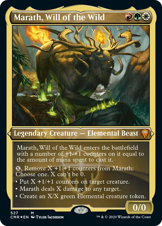 Marath, Will of the Wild 527 (Commander Legends)  - Etched Foil | Good Games Modbury