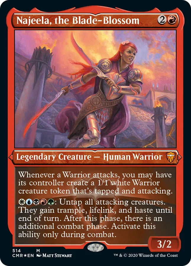 Najeela, the Blade-Blossom 514 (Commander Legends)  - Etched Foil | Good Games Modbury