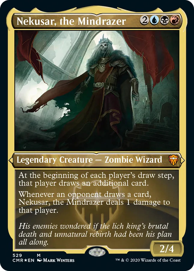 Nekusar, the Mindrazer 529 (Commander Legends)  - Etched Foil | Good Games Modbury