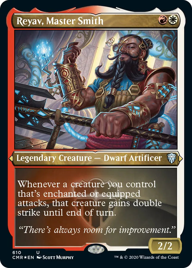 Reyav, Master Smith 610 (Commander Legends)  - Etched Foil | Good Games Modbury