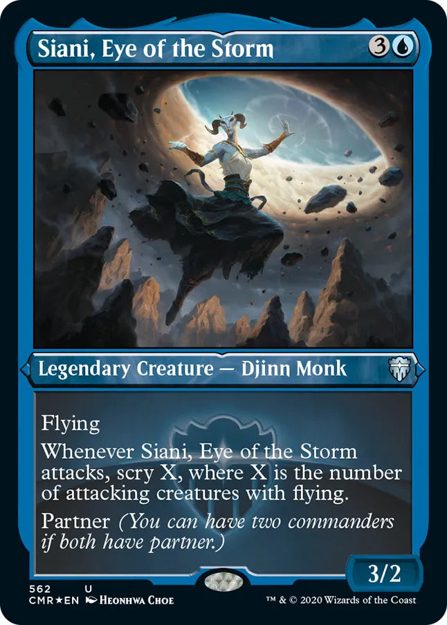 Siani, Eye of the Storm 562 (Commander Legends)  - Etched Foil | Good Games Modbury