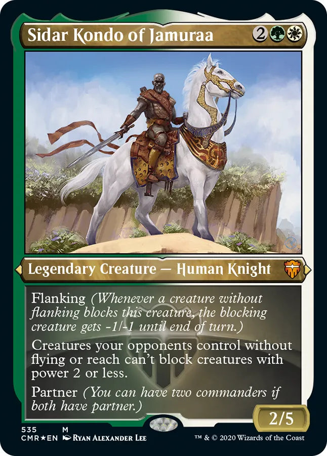 Sidar Kondo of Jamuraa 535 (Commander Legends)  - Etched Foil | Good Games Modbury