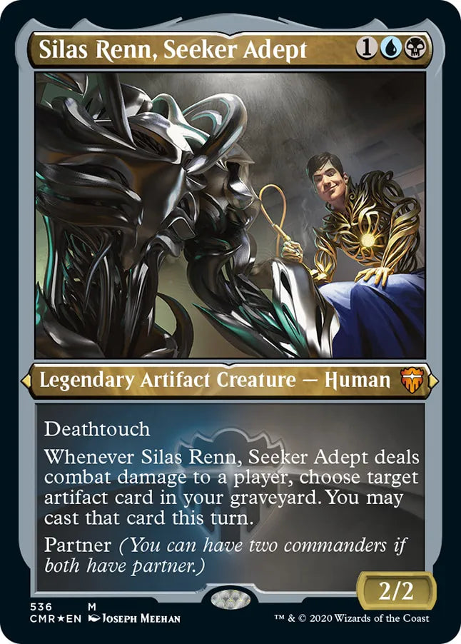 Silas Renn, Seeker Adept 536 (Commander Legends)  - Etched Foil | Good Games Modbury