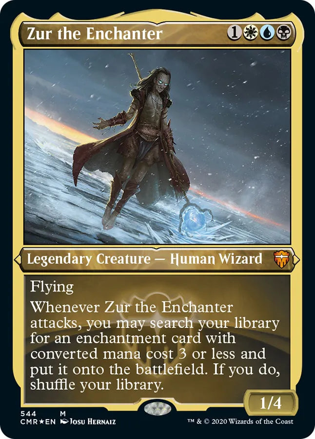 Zur the Enchanter 544 (Commander Legends)  - Etched Foil | Good Games Modbury