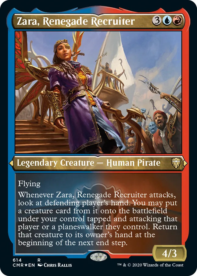Zara, Renegade Recruiter 614 (Commander Legends)  - Etched Foil | Good Games Modbury
