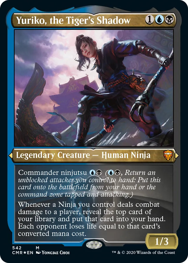 Yuriko, the Tiger's Shadow 542 (Commander Legends)  - Etched Foil | Good Games Modbury