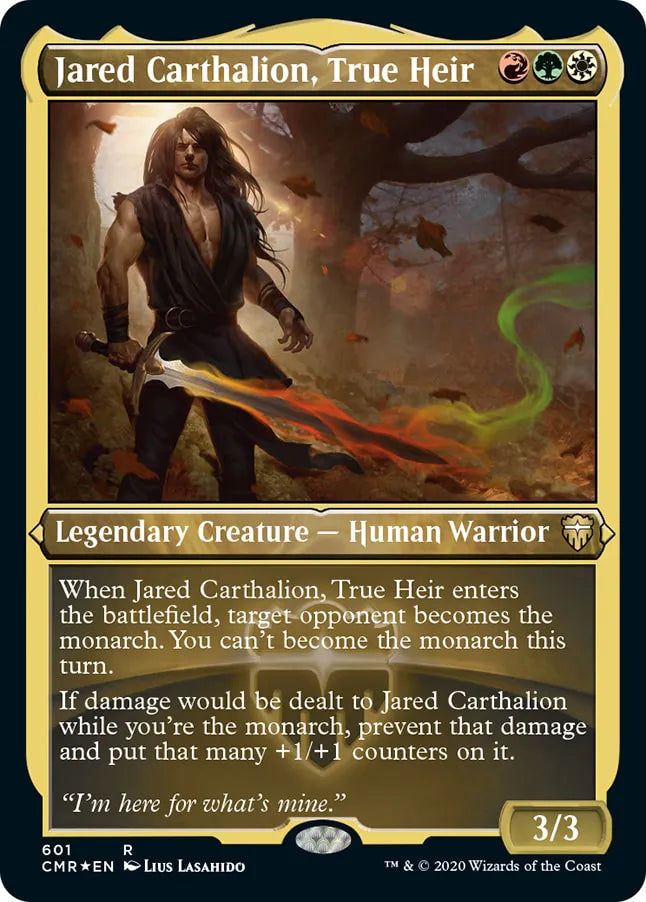 Jared Carthalion, True Heir 601 (Commander Legends)  - Etched Foil | Good Games Modbury