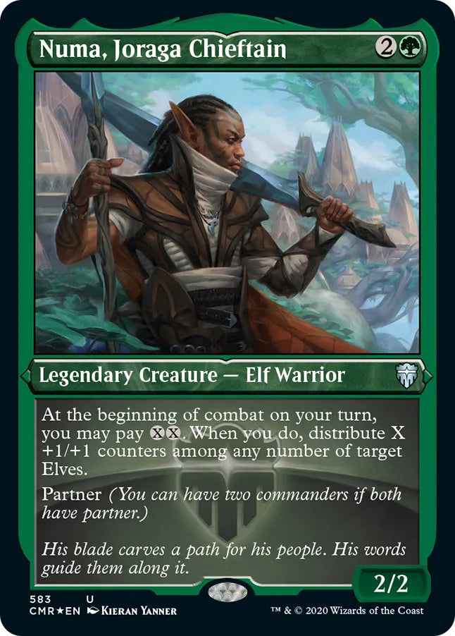 Numa, Joraga Chieftain 583 (Commander Legends)  - Etched Foil | Good Games Modbury