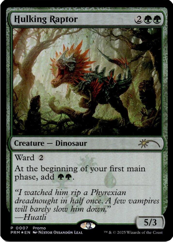 Hulking Raptor 7 (Media Promos)  - Foil | Good Games Modbury