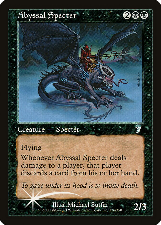 Abyssal Specter 116★/350 (7th Edition)  - Foil | Good Games Modbury