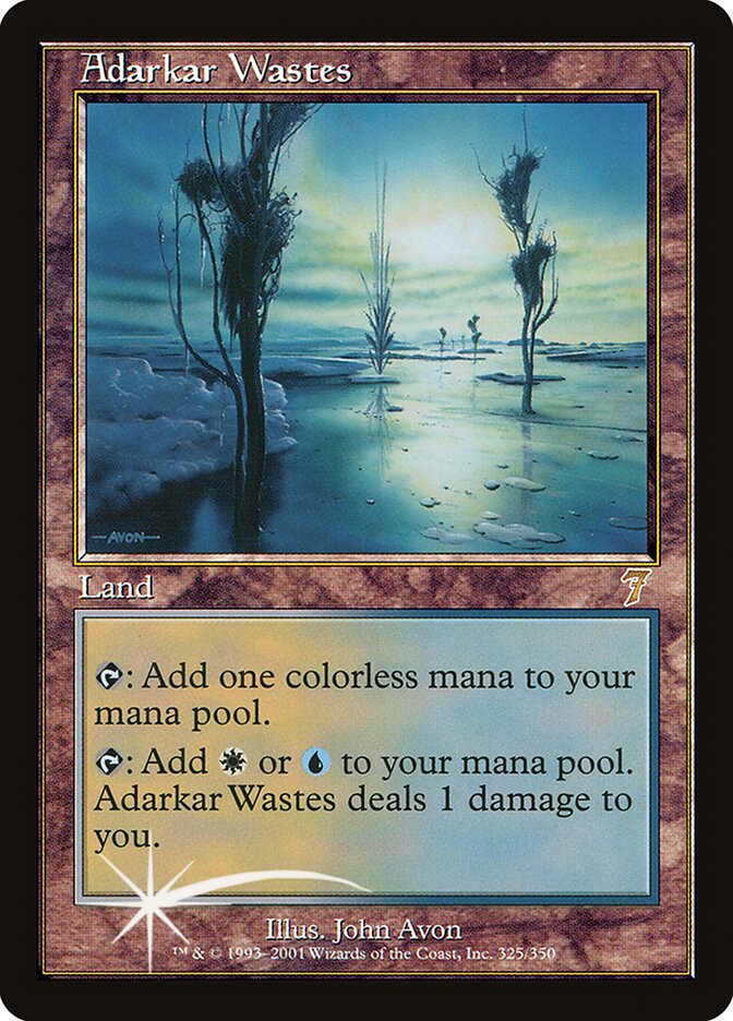 Adarkar Wastes 325★/350 (7th Edition)  - Foil | Good Games Modbury