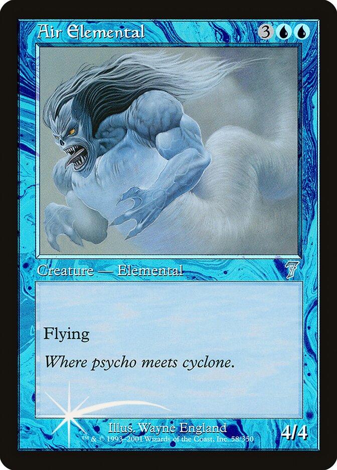 Air Elemental 58★/350 (7th Edition)  - Foil | Good Games Modbury