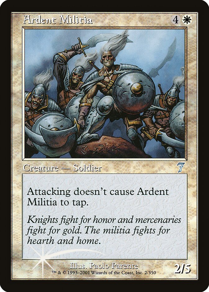 Ardent Militia 2★/350 (7th Edition)  - Foil | Good Games Modbury