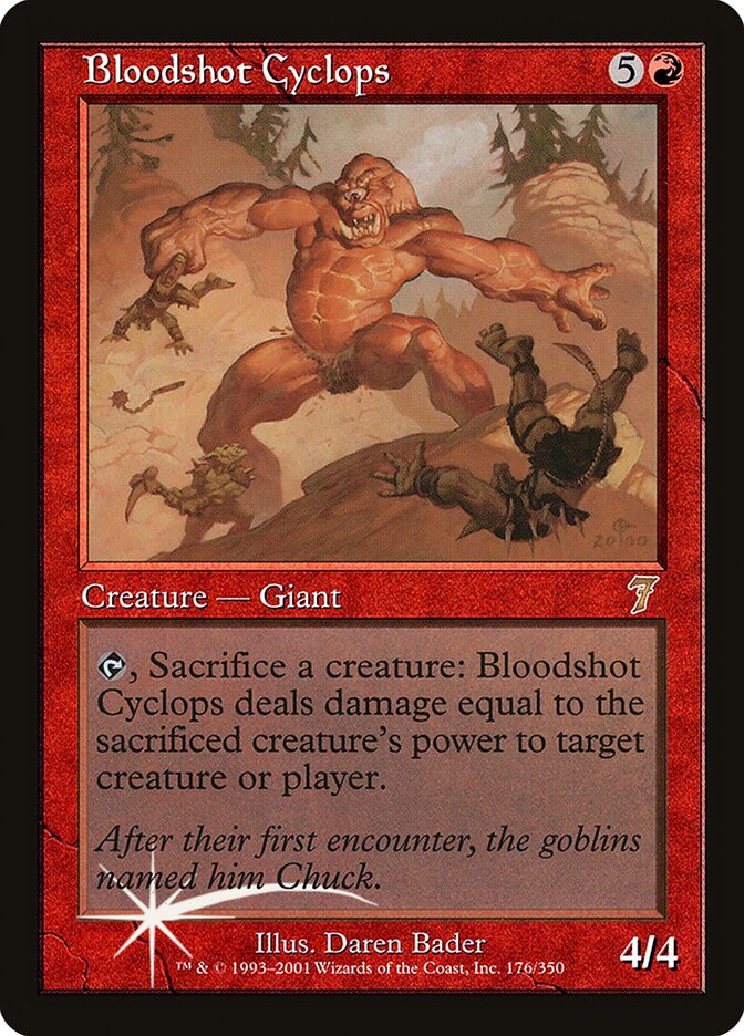 Bloodshot Cyclops 176★/350 (7th Edition)  - Foil | Good Games Modbury