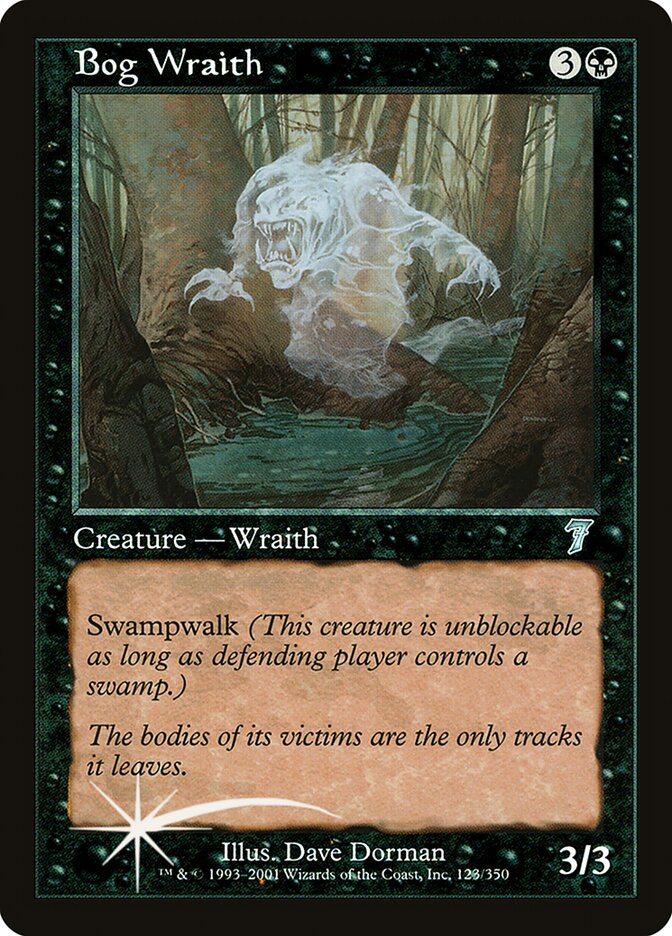 Bog Wraith 123★/350 (7th Edition)  - Foil | Good Games Modbury