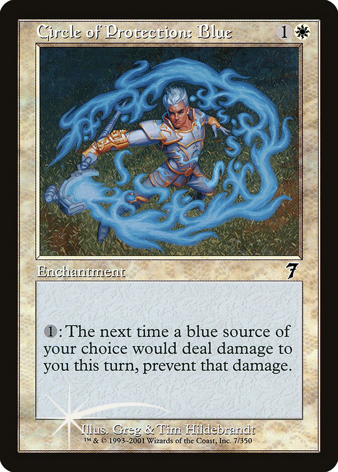 Circle of Protection: Blue 7★/350 (7th Edition)  - Foil | Good Games Modbury