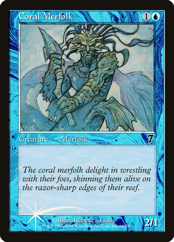 Coral Merfolk 66★/350 (7th Edition)  - Foil | Good Games Modbury