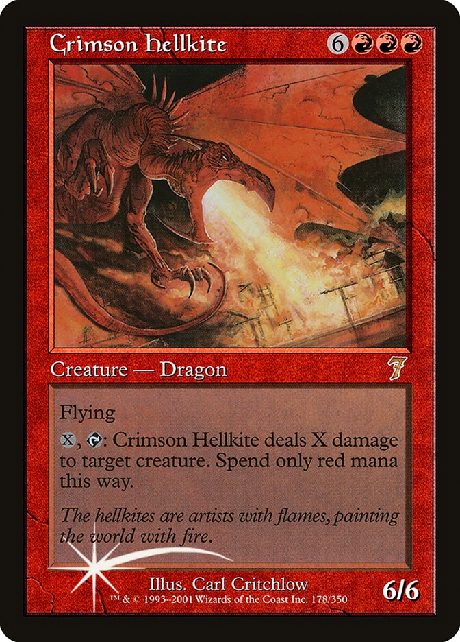 Crimson Hellkite 178★/350 (7th Edition)  - Foil | Good Games Modbury