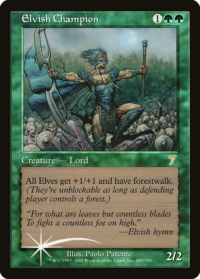 Elvish Champion 240★/350 (7th Edition)  - Foil | Good Games Modbury