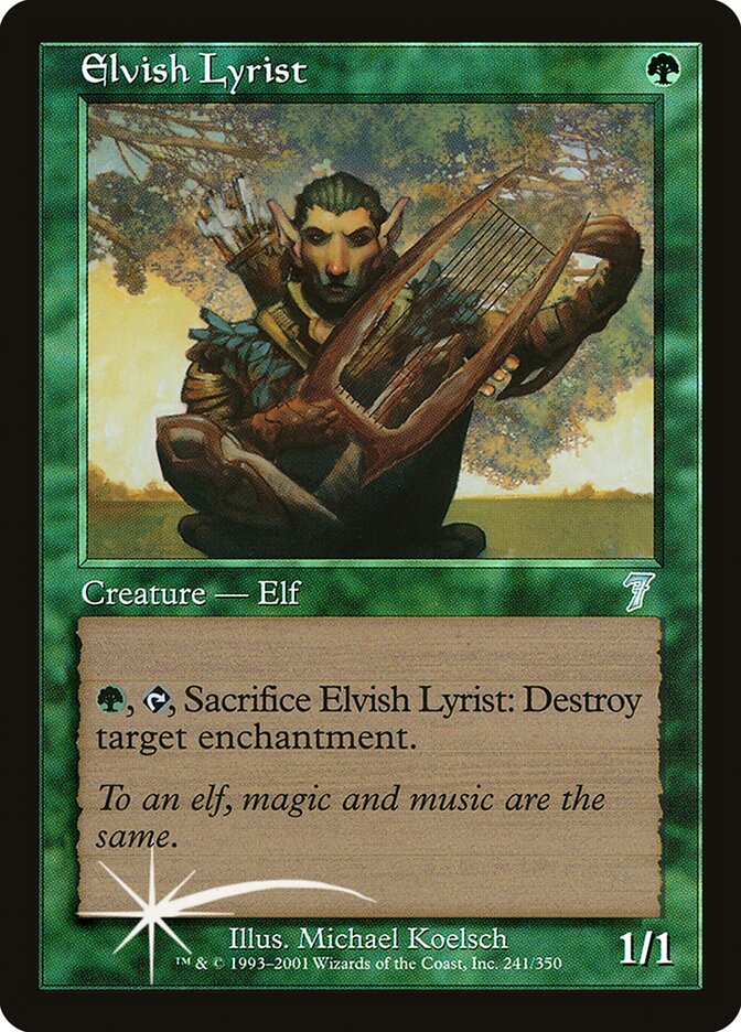Elvish Lyrist 241★/350 (7th Edition)  - Foil | Good Games Modbury