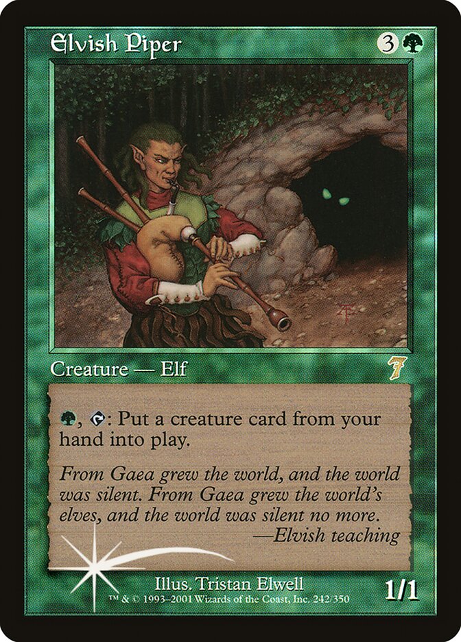 Elvish Piper 242★/350 (7th Edition)  - Foil | Good Games Modbury