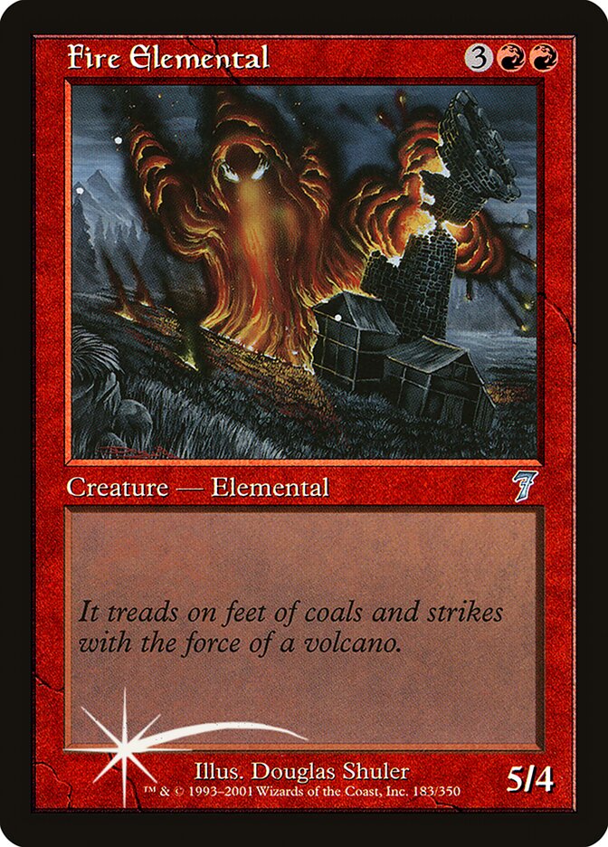 Fire Elemental 183★/350 (7th Edition)  - Foil | Good Games Modbury