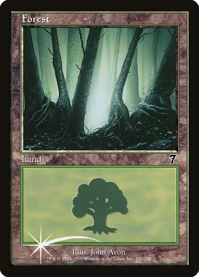 Forest 330★/350 (7th Edition)  - Foil | Good Games Modbury