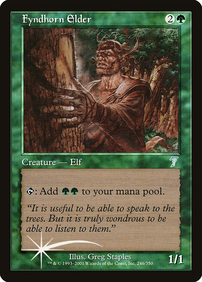 Fyndhorn Elder 246★/350 (7th Edition)  - Foil | Good Games Modbury