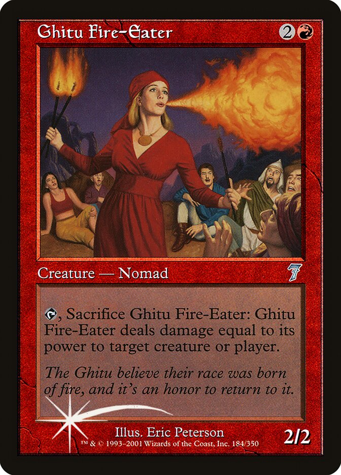 Ghitu Fire-Eater 184★/350 (7th Edition)  - Foil | Good Games Modbury