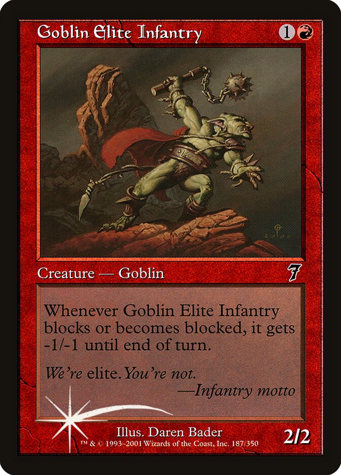 Goblin Elite Infantry 187★/350 (7th Edition)  - Foil | Good Games Modbury