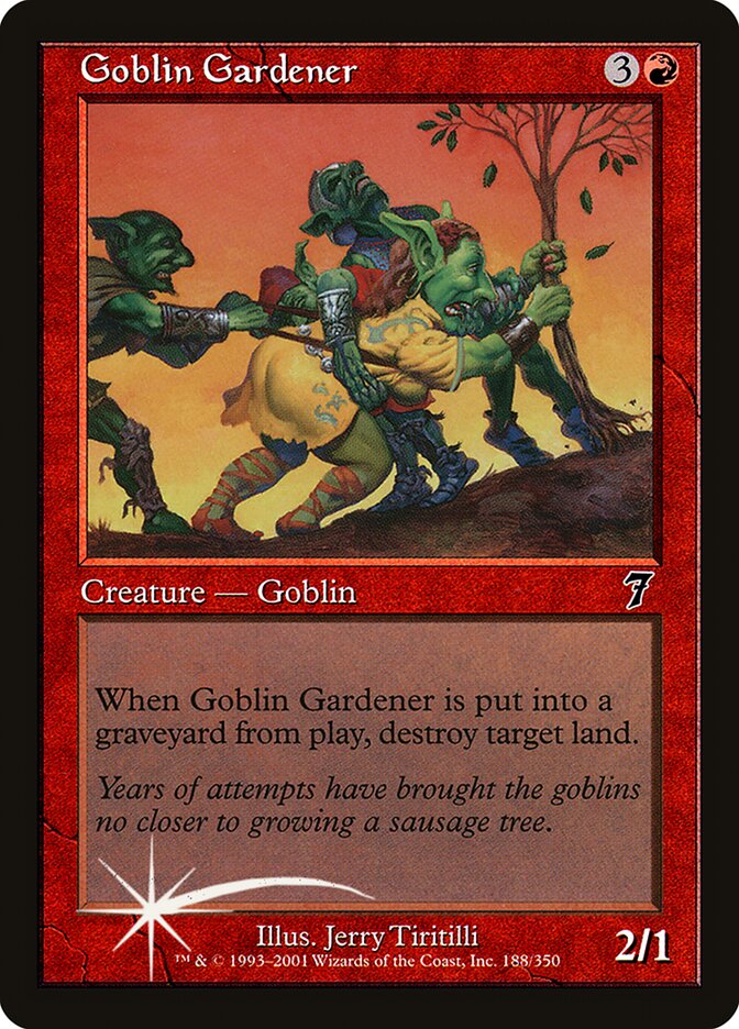 Goblin Gardener 188★/350 (7th Edition)  - Foil | Good Games Modbury
