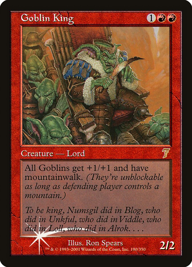 Goblin King 190★/350 (7th Edition)  - Foil | Good Games Modbury