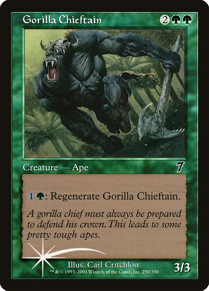 Gorilla Chieftain 250★/350 (7th Edition)  - Foil | Good Games Modbury