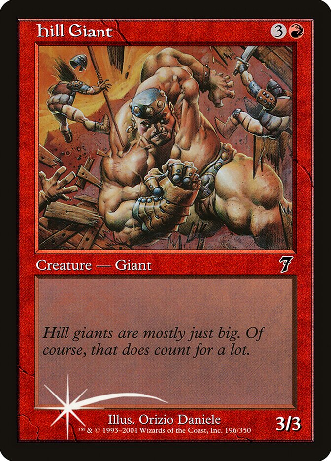 Hill Giant 196 (7th Edition)  - Foil | Good Games Modbury