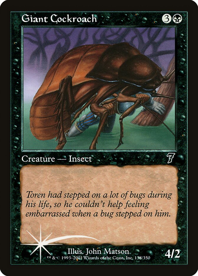 Giant Cockroach 138★/350 (7th Edition)  - Foil | Good Games Modbury