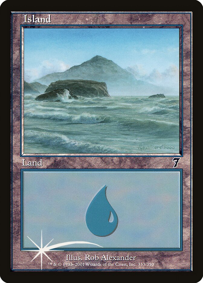 Island 333★/350 (7th Edition)  - Foil | Good Games Modbury