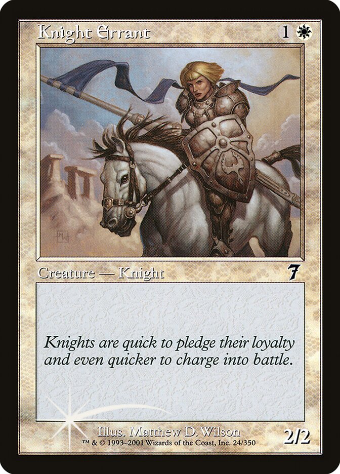 Knight Errant 24★/350 (7th Edition)  - Foil | Good Games Modbury
