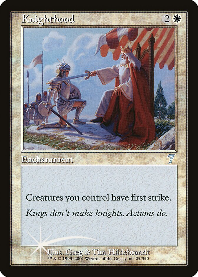 Knighthood 25★/350 (7th Edition)  - Foil | Good Games Modbury