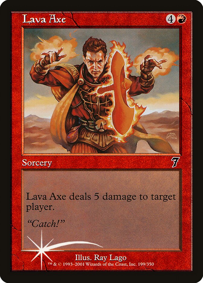 Lava Axe 199★/350 (7th Edition)  - Foil | Good Games Modbury