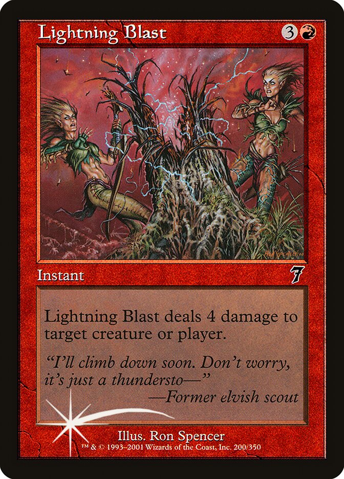 Lightning Blast 200★/350 (7th Edition)  - Foil | Good Games Modbury