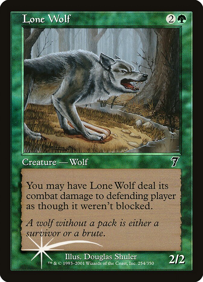 Lone Wolf 254★/350 (7th Edition)  - Foil | Good Games Modbury