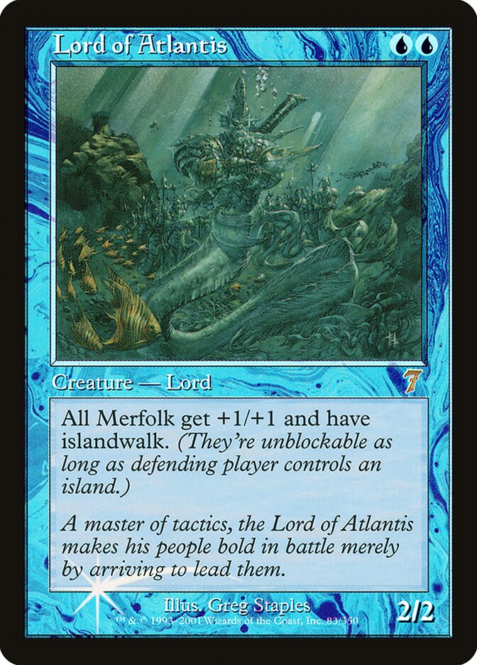 Lord of Atlantis 83★/350 (7th Edition)  - Foil | Good Games Modbury
